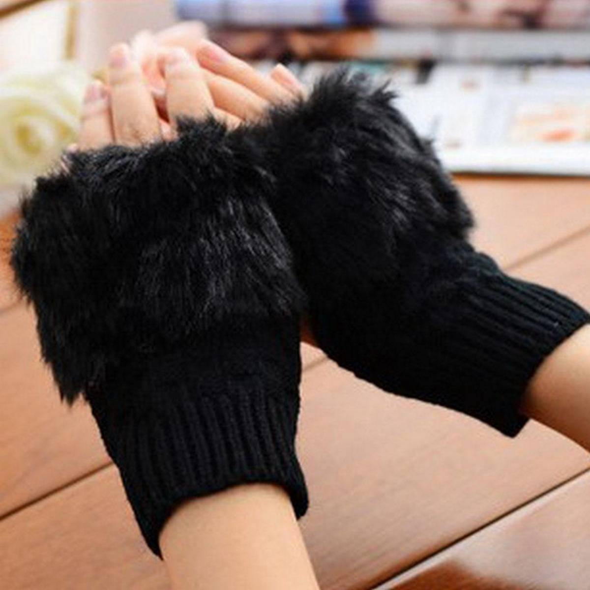 Fancy Winter Wool Gloves for Women