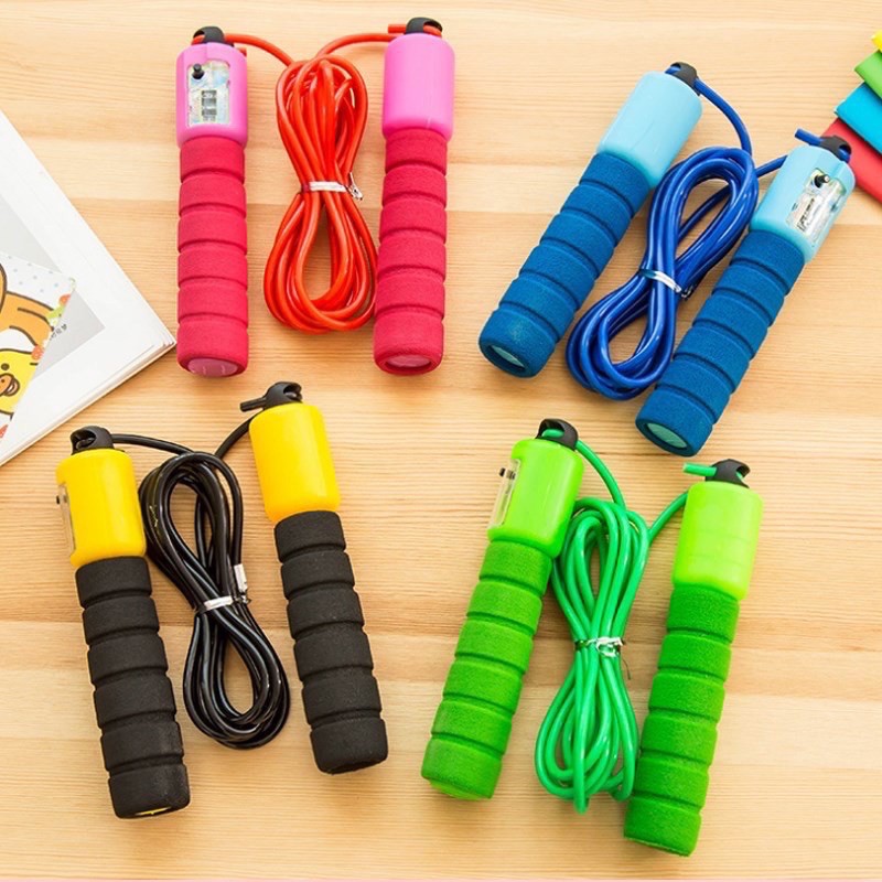 Exercise adjustable Fitness Sport Jumping Skipping Rope with Counter