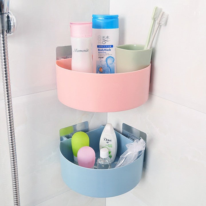 Bathroom Corner Round Rack Organizer