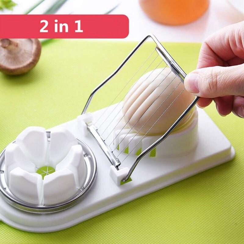 Plastic Egg Stainless Steel Slicer