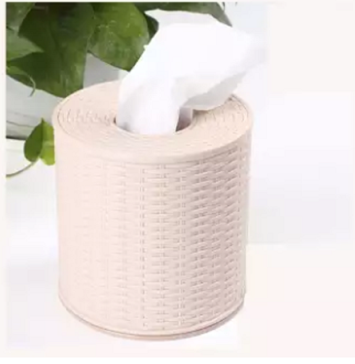 Round tissue box Plastic tissue box Simple tissue box