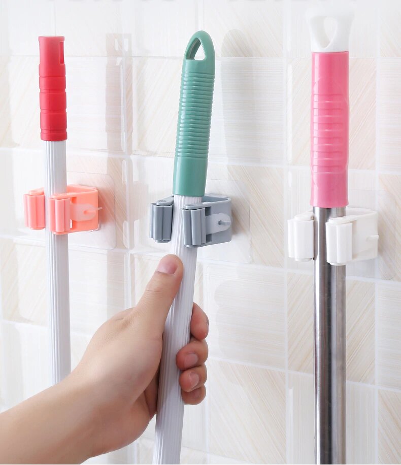 Wall Mounted Mop Organizer Stick Holder