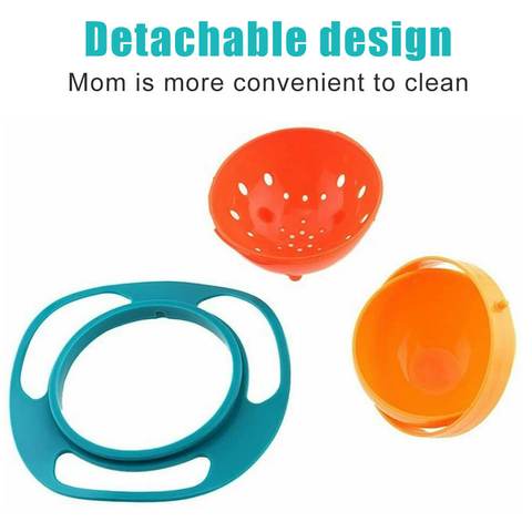 Amazing 360° Rotatable Baby Feeding Bowl - Non Spill