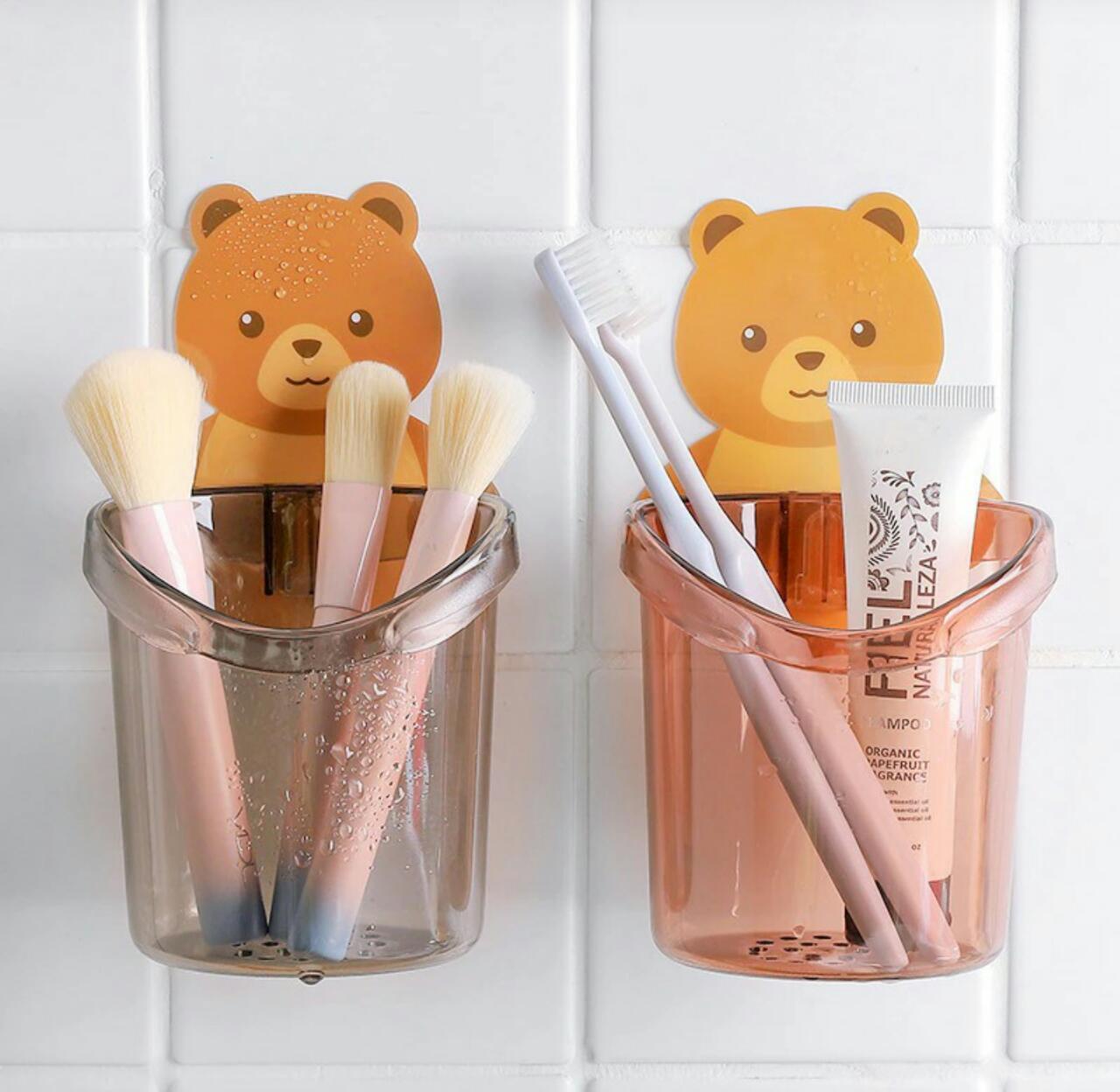 Toothbrush Holder Bear Storage