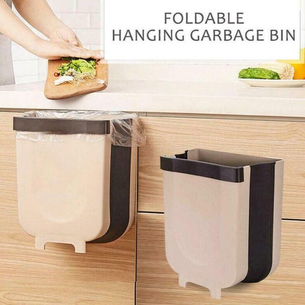 Back Hanging Trash Can Collapsible