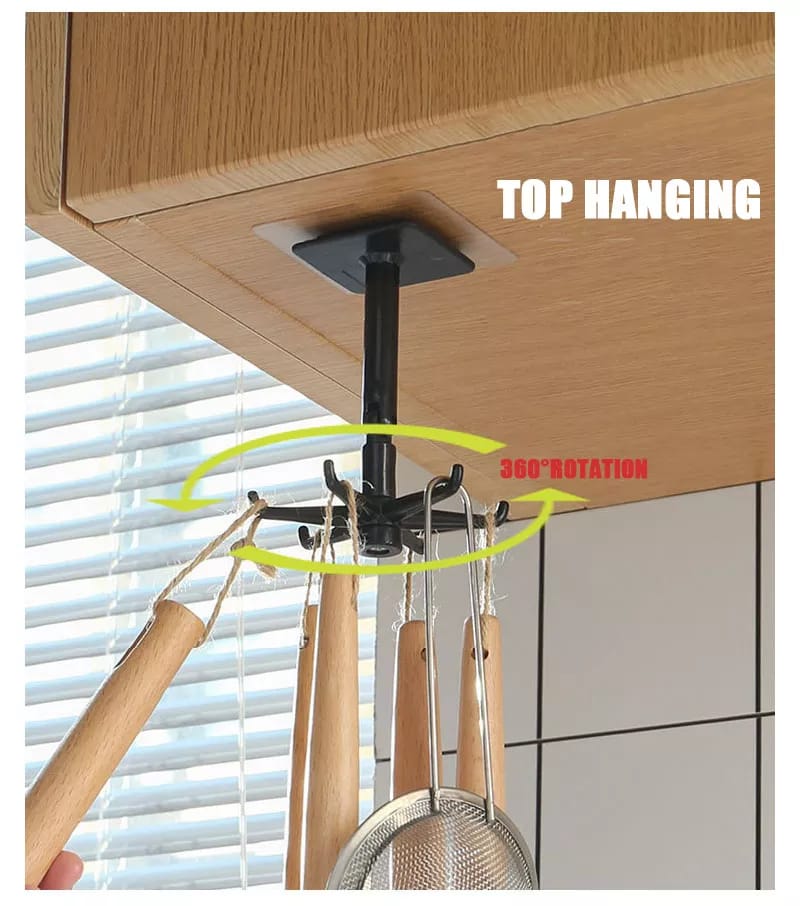 Kitchen Rotating Hook Storage Hanger