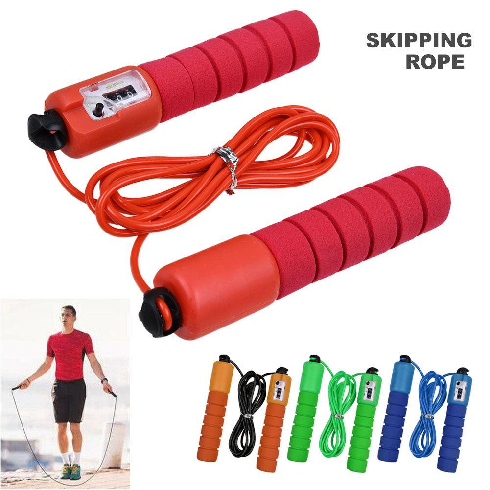 Exercise adjustable Fitness Sport Jumping Skipping Rope with Counter