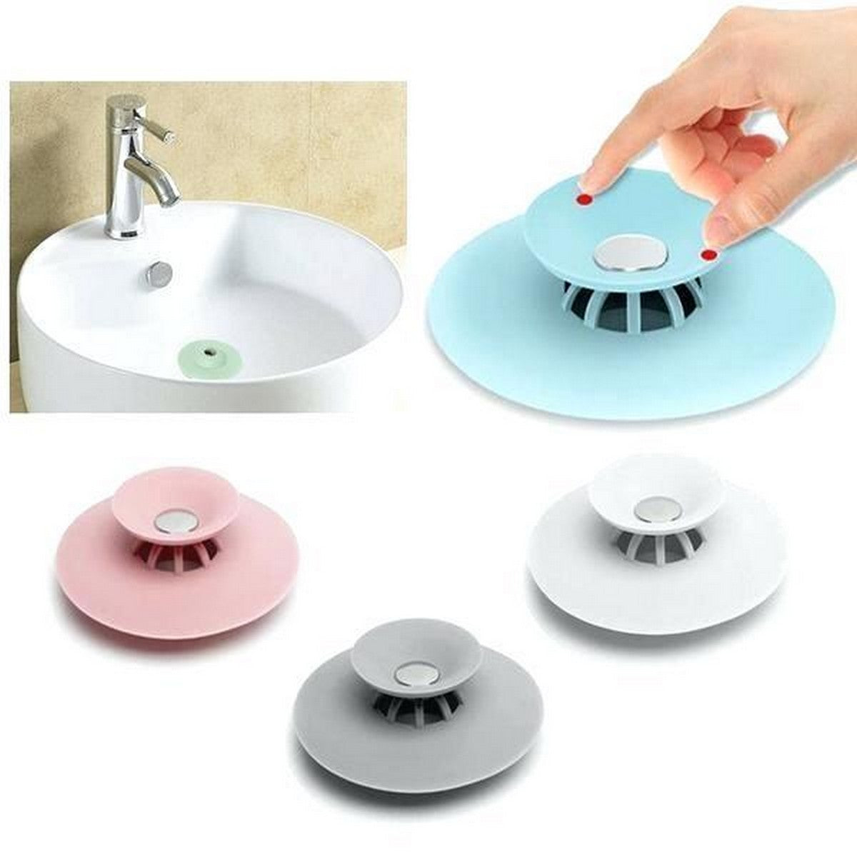 Silicone Shower Flex Drain Stopper