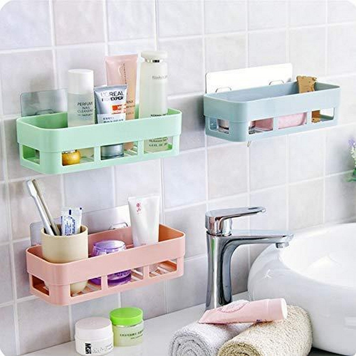 Drain Soap Box Plastic  Basket Holder