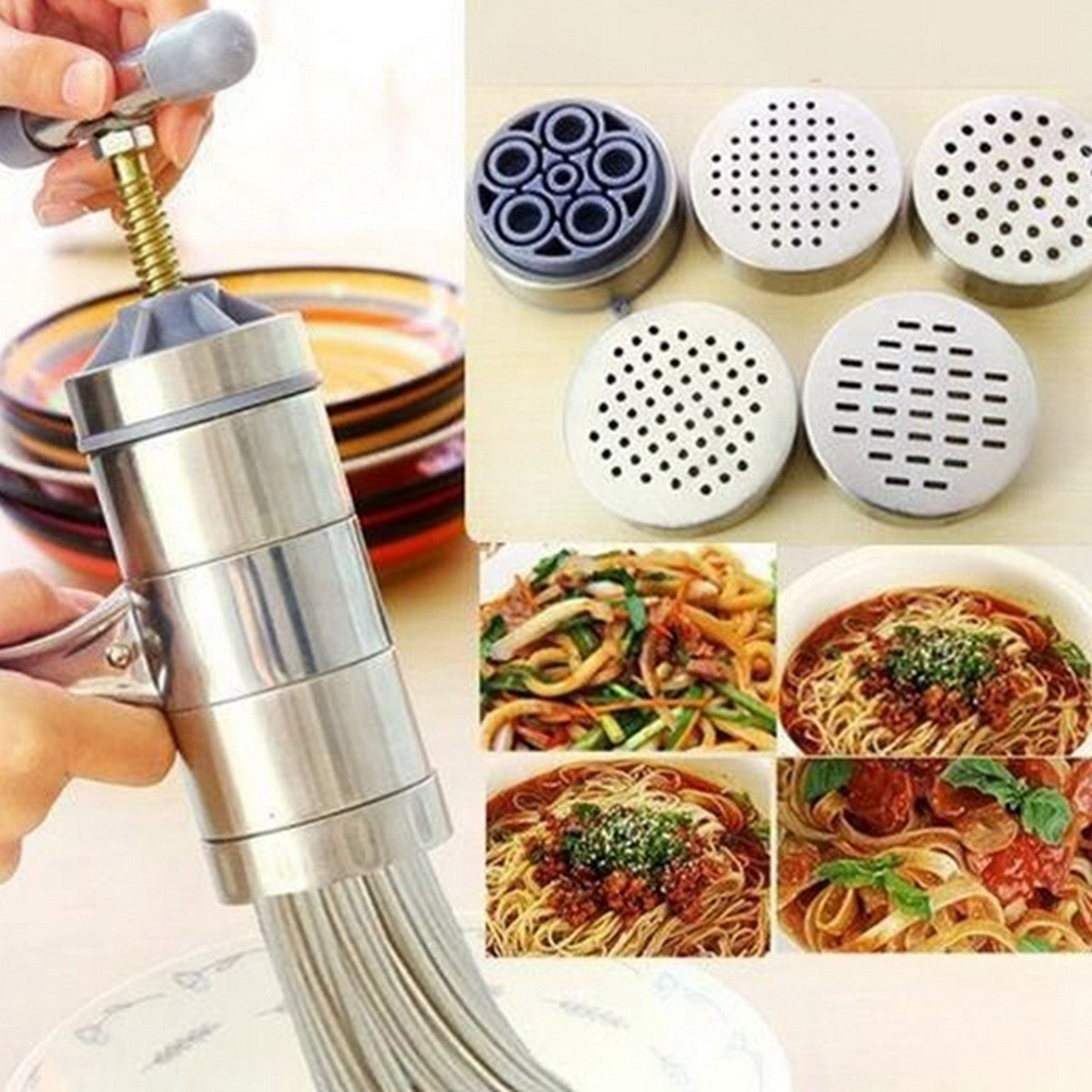 Hand-cranking Noodle Press