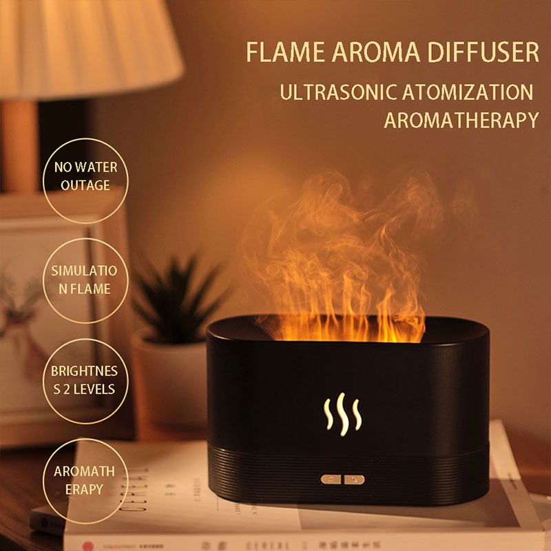 RGB Flame Humidifier and Aroma Diffuser