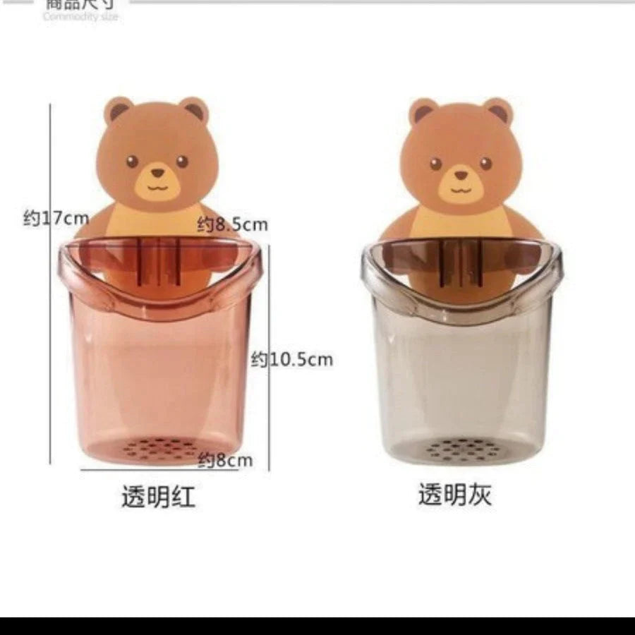 Toothbrush Holder Bear Storage