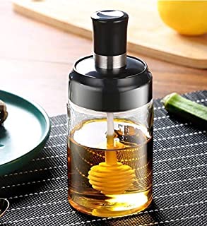 Glass Seasoning Bottle With Honey Brush