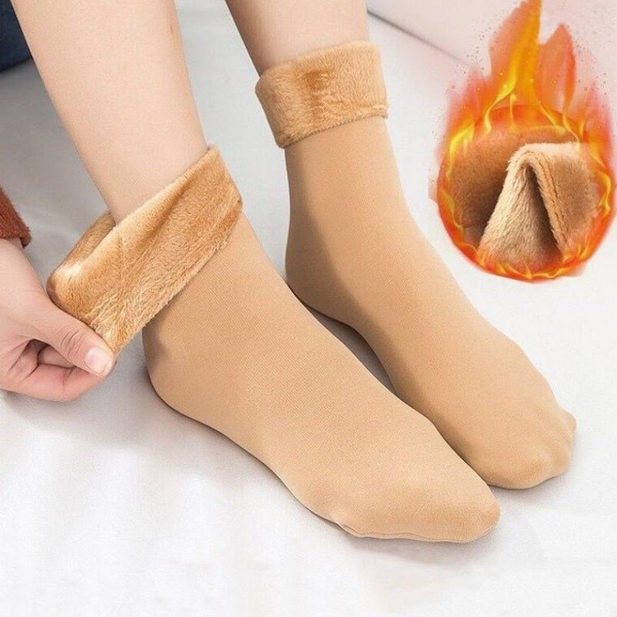 Ladies Velvet Cashmere Warm Socks