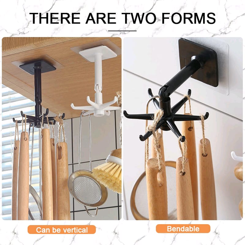 Kitchen Rotating Hook Storage Hanger