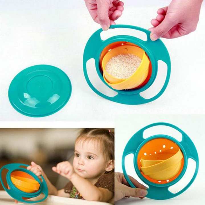 Amazing 360° Rotatable Baby Feeding Bowl - Non Spill