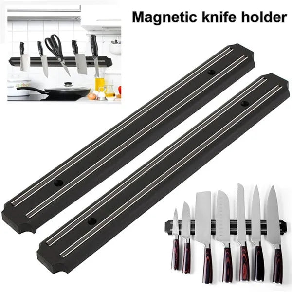 Black Magnetic Knife Holder Rack