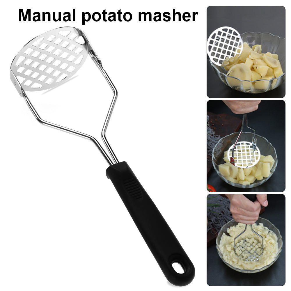 Stainless Steel Potato Masher & Peeler Heavy Steel