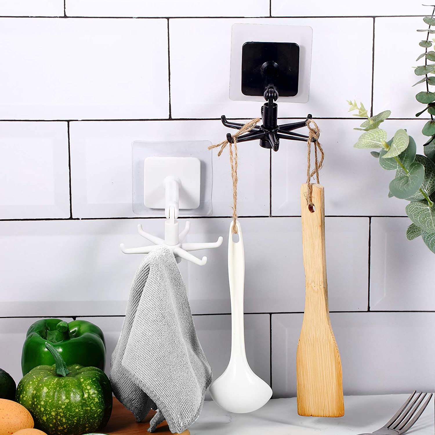 Kitchen Rotating Hook Storage Hanger