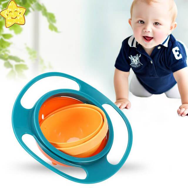 Amazing 360° Rotatable Baby Feeding Bowl - Non Spill