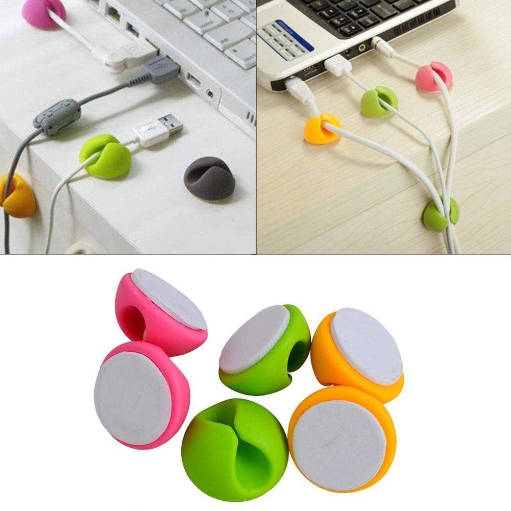 5Pcs Set Wire Clip Organizer Cable Manager for Mouse USB Keyboard Lines