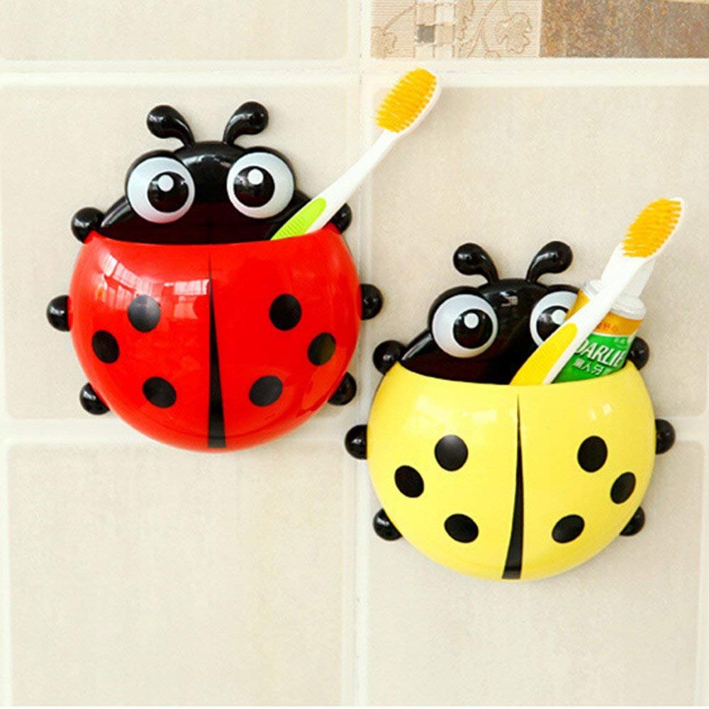 Ladybug Wall Toothbrush Holder