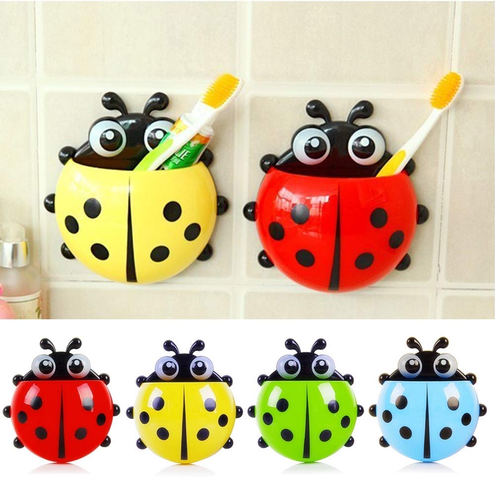 Ladybug Wall Toothbrush Holder