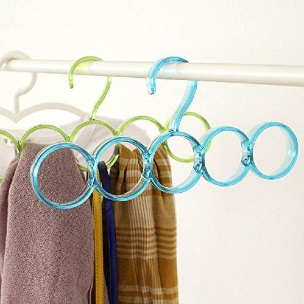 5 Ring Hanger Closet Scarf Organizer