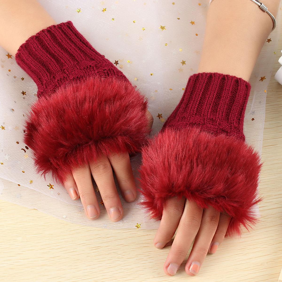 Fancy Winter Wool Gloves for Women