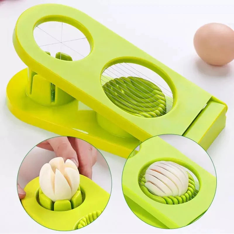 Plastic Egg Stainless Steel Slicer