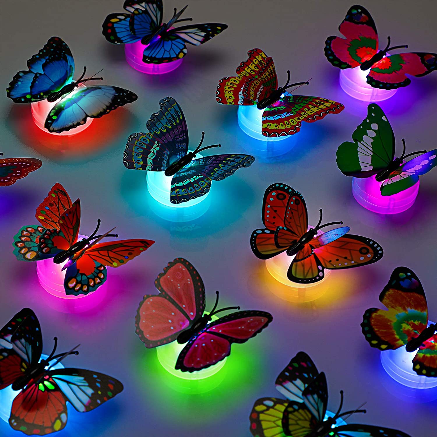 LED Butterfly Wall Night Light Stickers