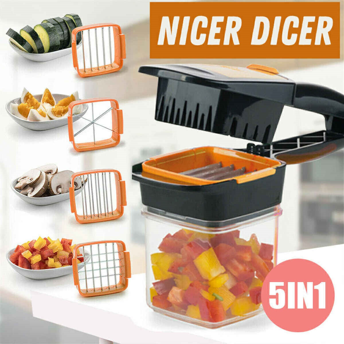 Nicer Dicer 5 in 1 Multi- Speedy Chopper