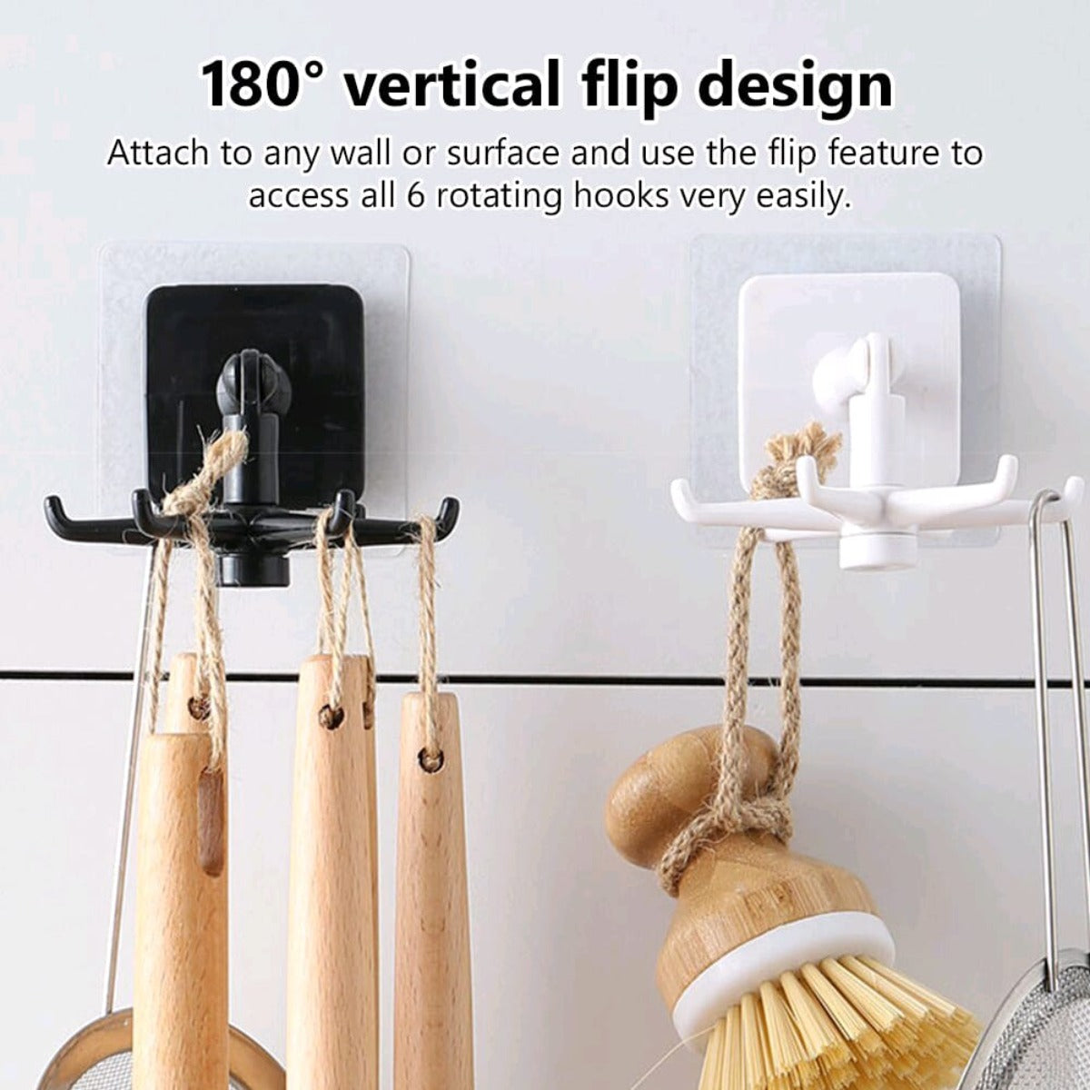 Kitchen Rotating Hook Storage Hanger