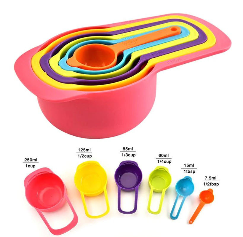 Plastic Measuring Spoon Cup Set