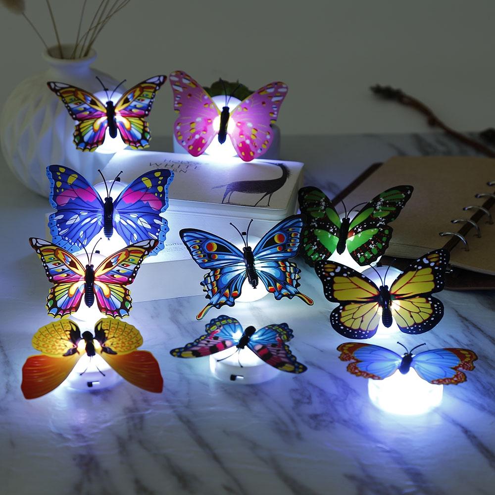 LED Butterfly Wall Night Light Stickers