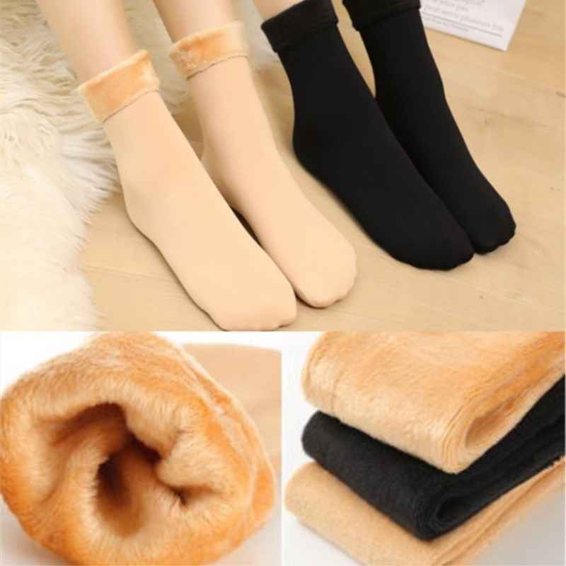 Ladies Velvet Cashmere Warm Socks