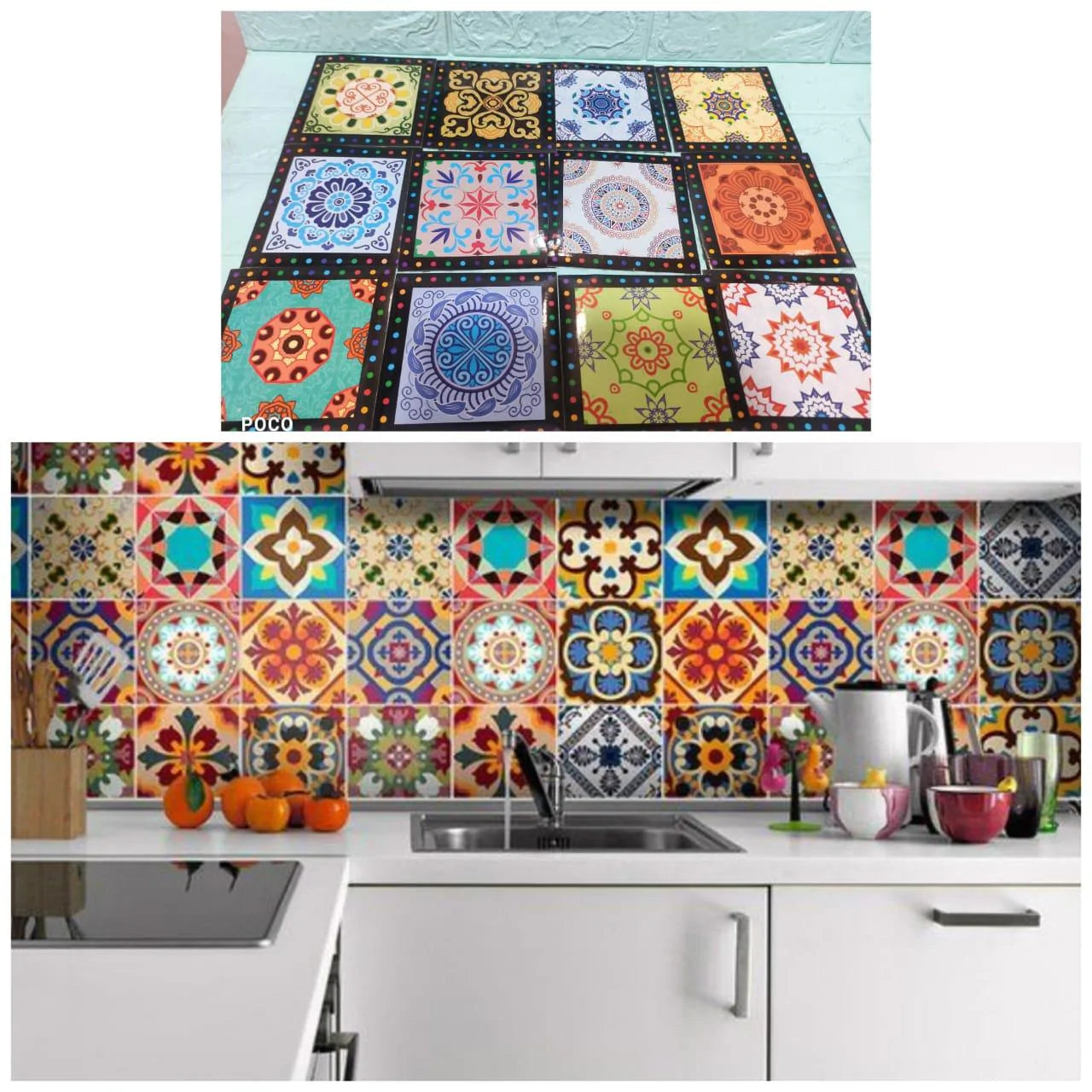 Walls Self Adhesive Tile Stickers