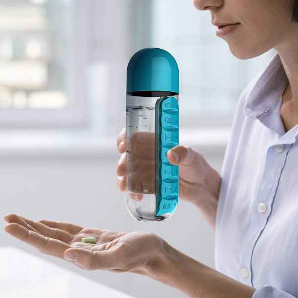 Medicine Holder Water Bottle