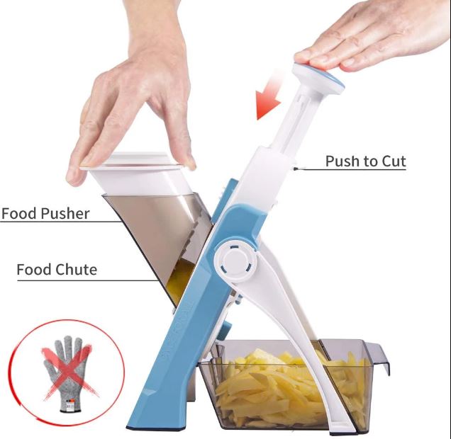 Mandoline 5 In 1 Safe Vegetable Cutter & Slicer