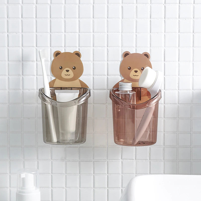 Toothbrush Holder Bear Storage