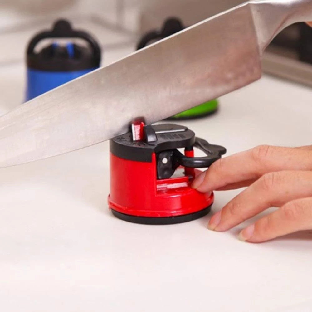 Knife Sharpener with secure suction pad