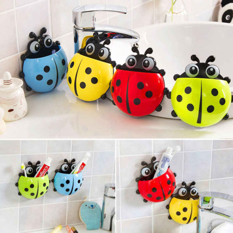 Ladybug Wall Toothbrush Holder