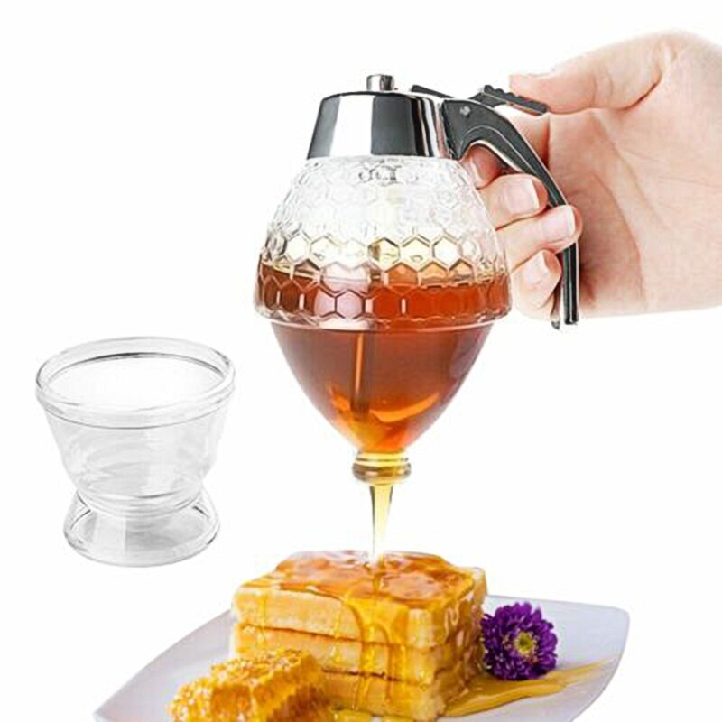 Crystal Glass Honey Dispenser