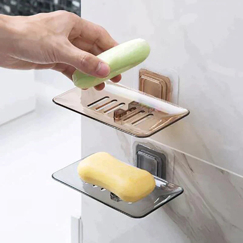 Wall mounted acrylic soap holder