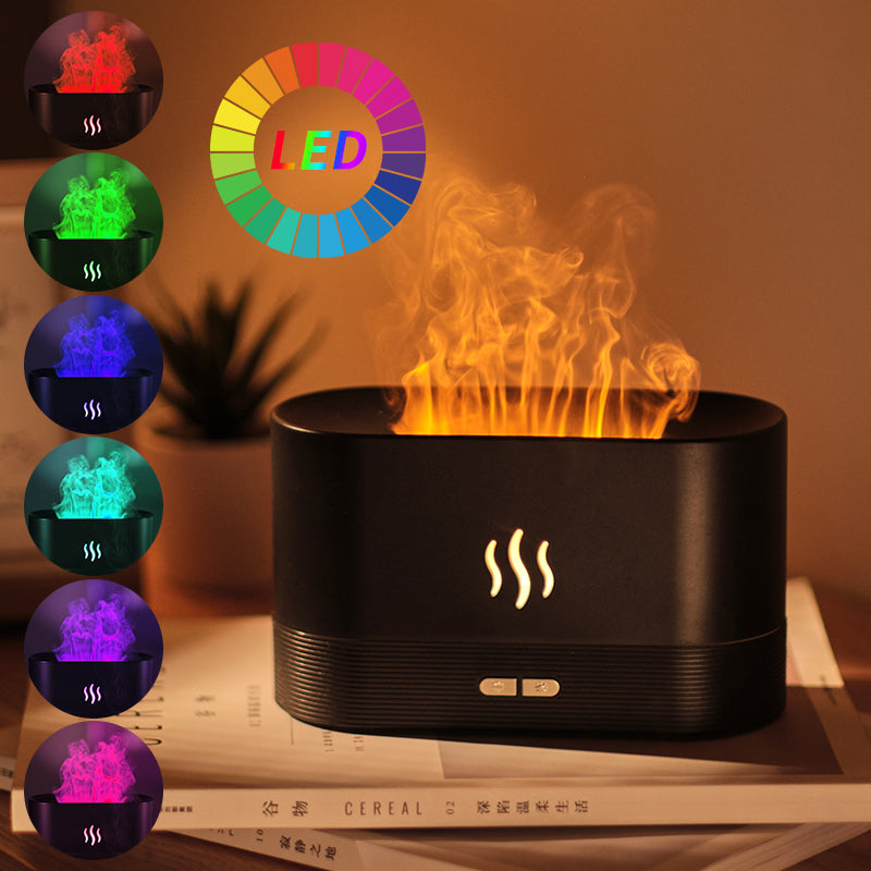 RGB Flame Humidifier and Aroma Diffuser