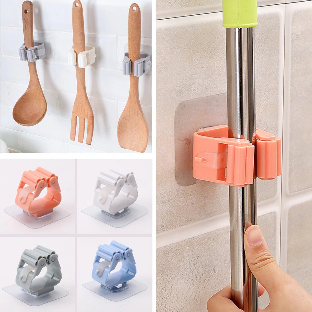 Wall Mounted Mop Organizer Stick Holder