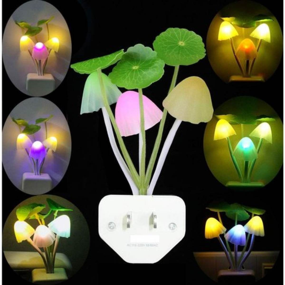 New LED Sensor Flower Mushroom Lamp