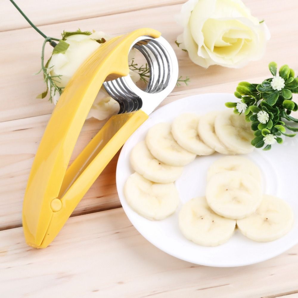 Banana Slicer Chopper Fruit Cutter, Peeler