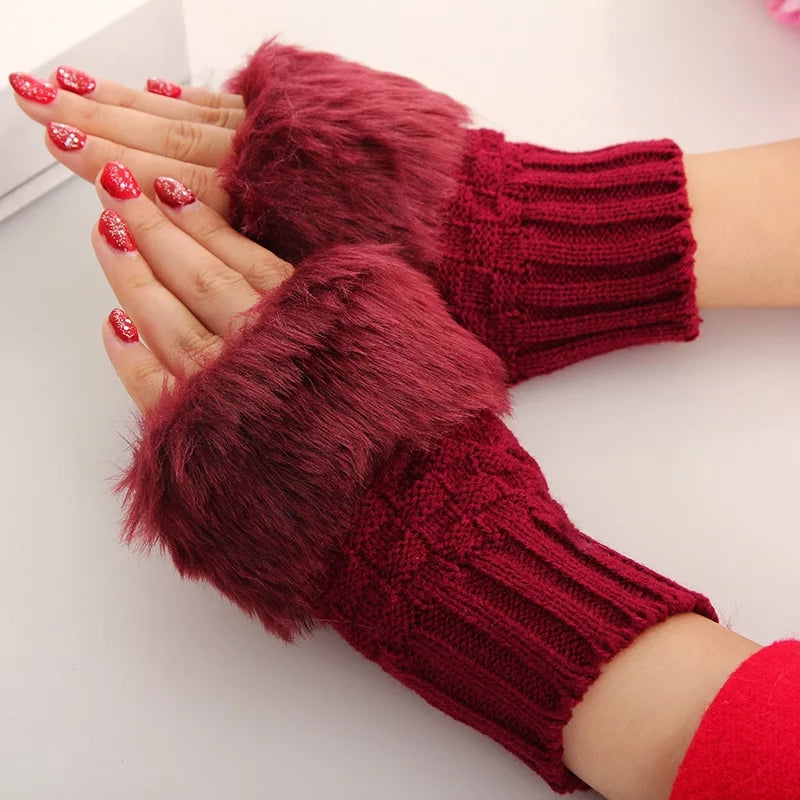 Fancy Winter Wool Gloves for Women