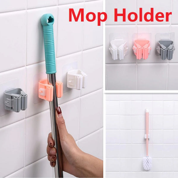 Wall Mounted Mop Organizer Stick Holder